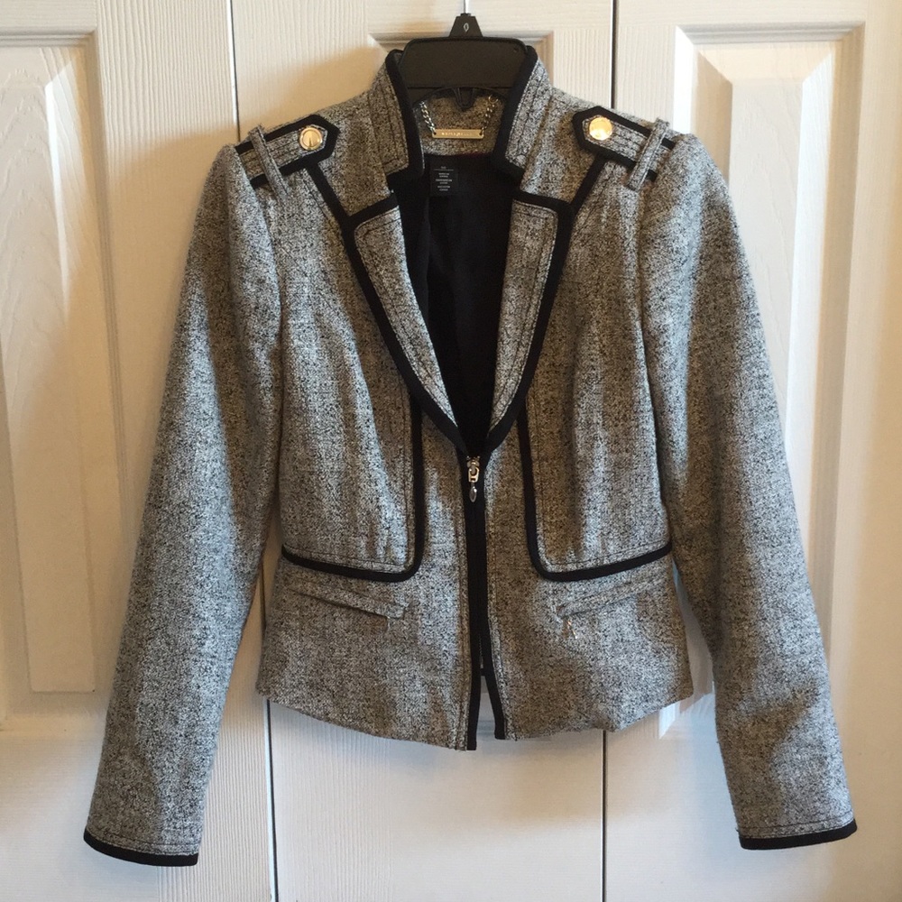 White House Black Market Military Jacket Sz 00